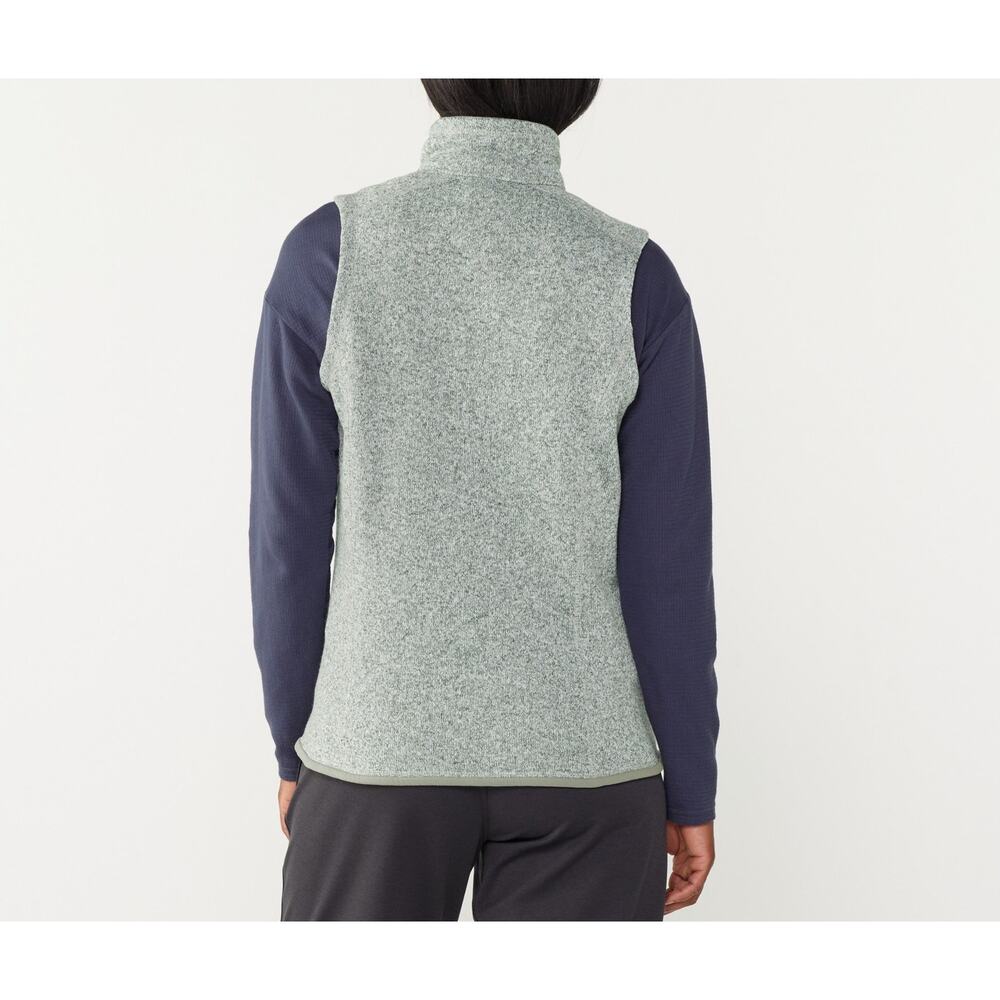 Patagonia Better Sweater Vest Women's XL Heather Gray Mock Neck Casual Full Zip - Picture 2 of 8